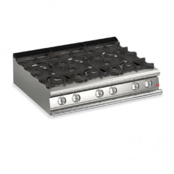 Cucina 6 fuochi gas versione top